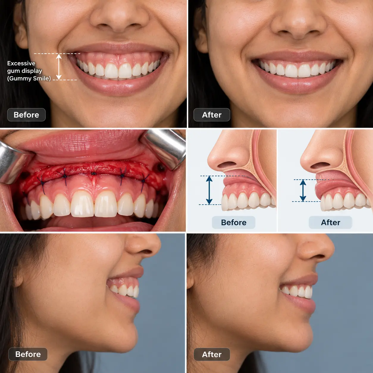 Gummy Smile & Lip Repositioning &mdash; Dr. Mahesh Pund